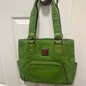 Tignanello Green Tote Bag
